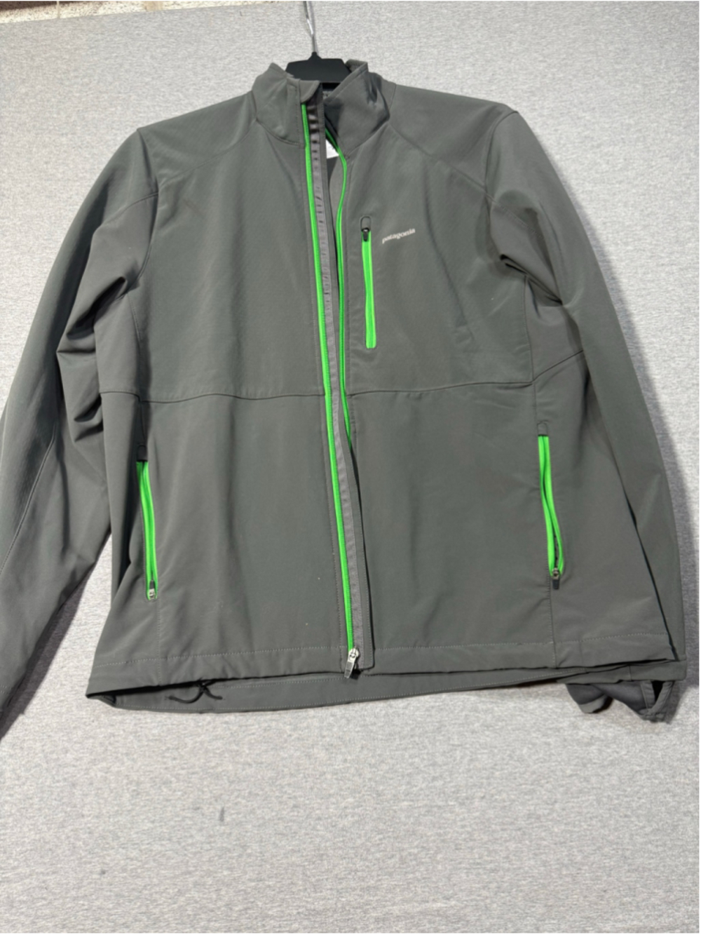 Men's Patagonia Gray Green Performance Jacket L